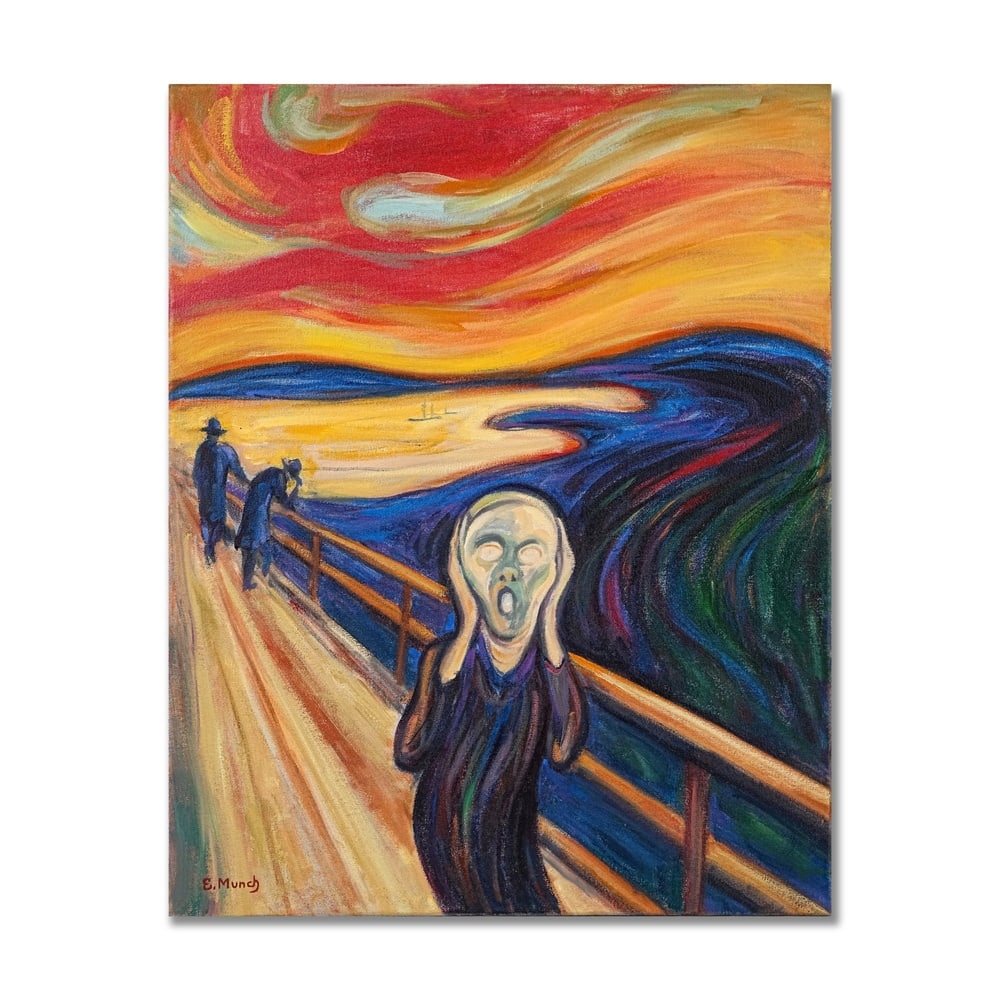 EDVARD MUNCH (1863-1944), OIL ON CANVAS: Signed (lower left) Image Dimensions: 32 x 25 3/4 in (81 x 65 cm) This painting comes with COA. Edvard Munch, one of the most influential figures of early modern expressionism, forged a visual languag