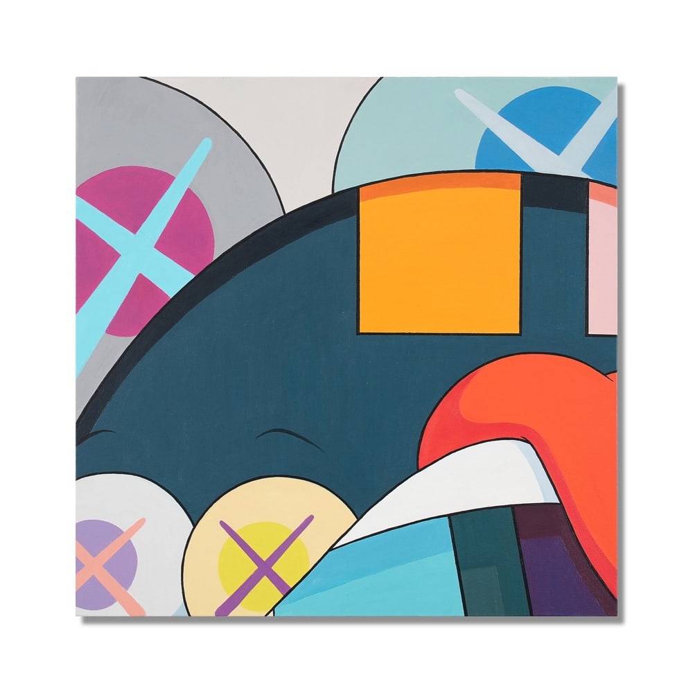 KAWS (B.1974), ATTRIBUTED TO, ACRYLIC ON CANVAS (1 of 3)