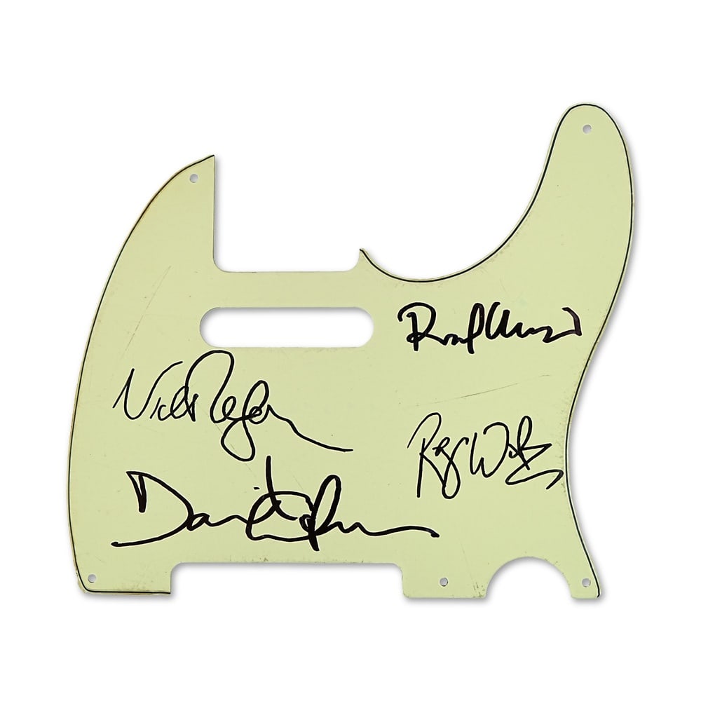 PINK FLOYD FULLY SIGNED FENDER TELECASTER GUITAR PICKGUARD (1 of 2)