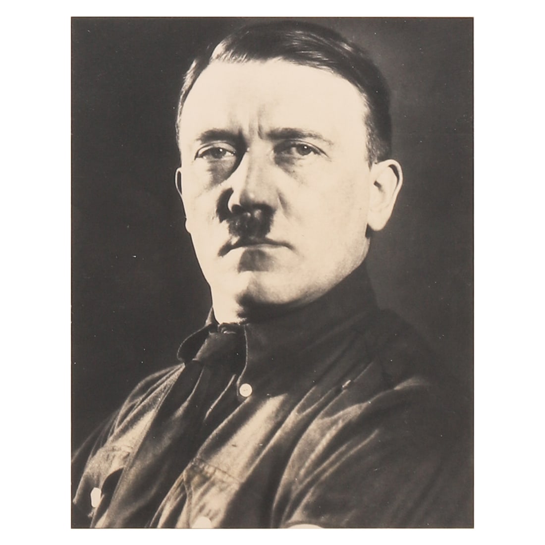 ADOLF HITLER, SIGNED PHOTOGRAPH: Title Adolf Hitler, Signed Photograph Medium Gelatin silver print, mounted on board Signature Signed in pen lower right recto Dimensions: Image 4 7/8 × 6 1/4 in. (12.5 × 15.9 cm); Frame 15 3/4 ×