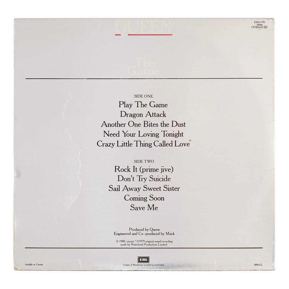 QUEEN FULLY SIGNED "THE GAME" LP - 2