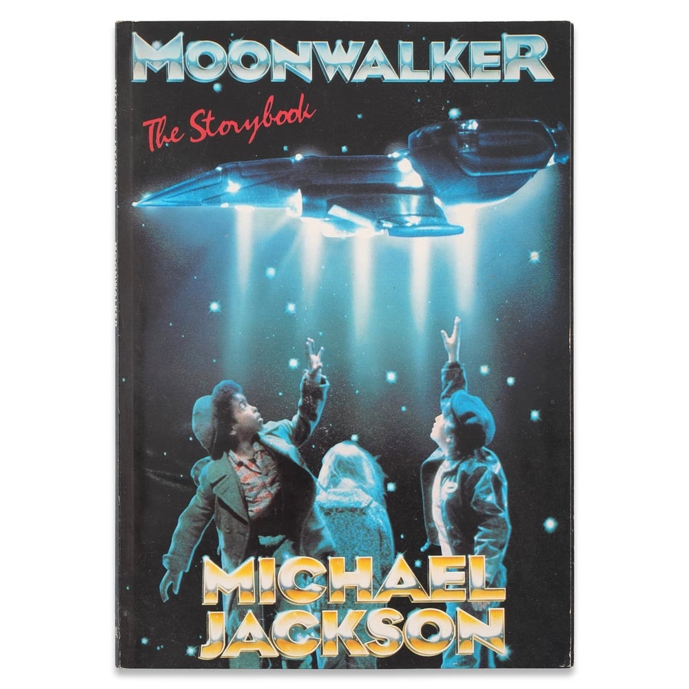 MICHAEL JACKSON SIGNED "MOONWALKER: THE STORYBOOK": 10 x 7 1/8 in (25.5 x 18 cm) Provenance and Authentication: According to the Letter of Authenticity (LOA) and Certificate of Authenticity (COA) provided by the consignor, this collectible was subjecte