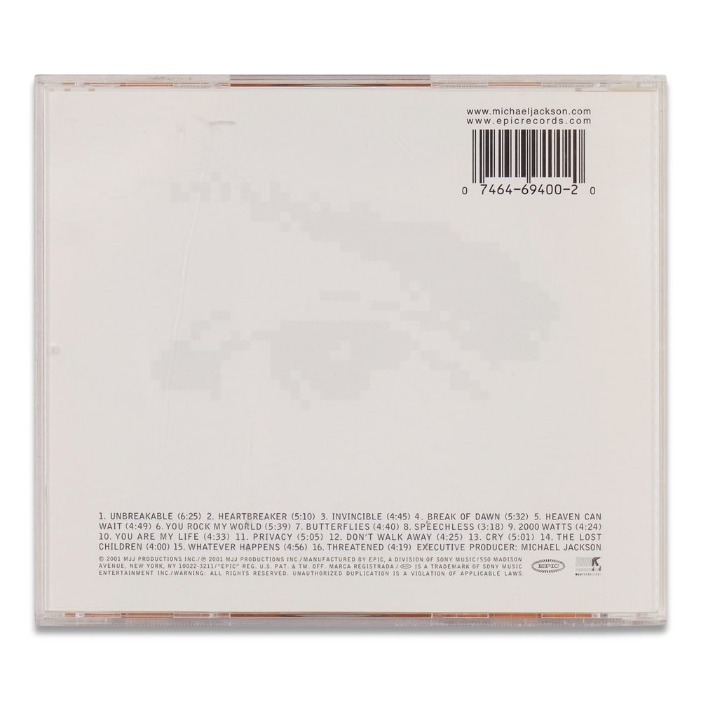 MICHAEL JACKSON SIGNED "INVINCIBLE" CD - 2