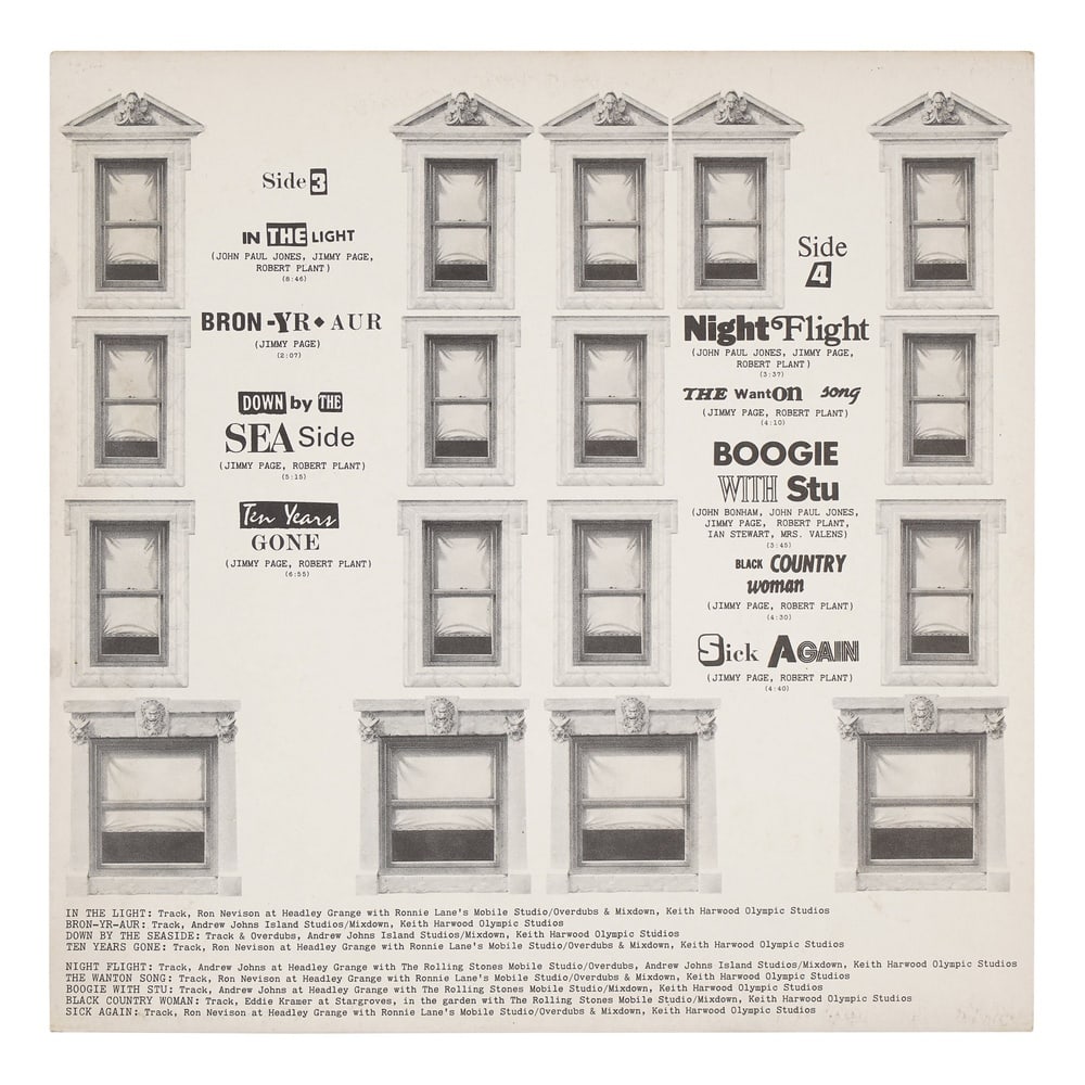 LED ZEPPELIN FULLY SIGNED "PHYSICAL GRAFFITI" LP - 8