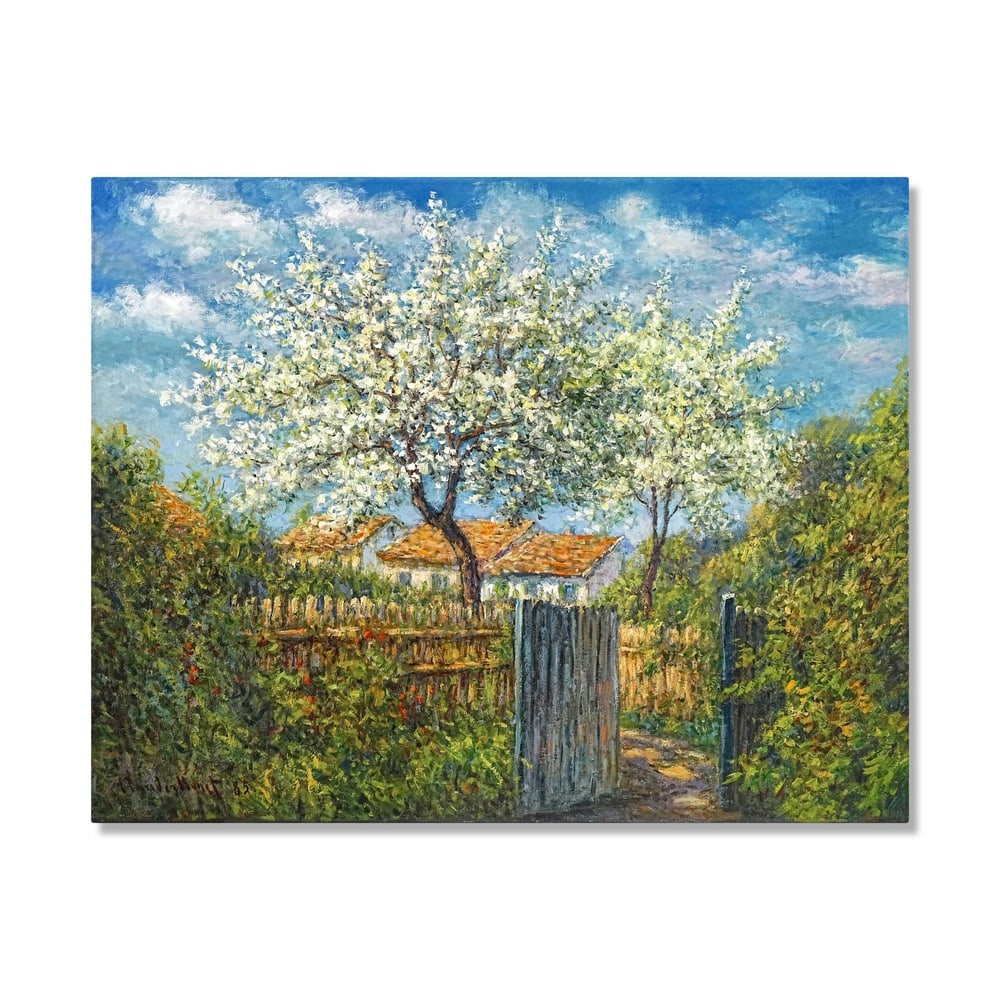 CLAUDE MONET (1840-1926), ATTRIBUTED TO, OIL ON CANVAS: Signed (lower left) Image Dimensions: 21 3/4 x 27 1/2 in (55 x 69.6 cm) This painting comes with COA. Claude Monet is widely recognized as the founder of Impressionism and one of the most influential