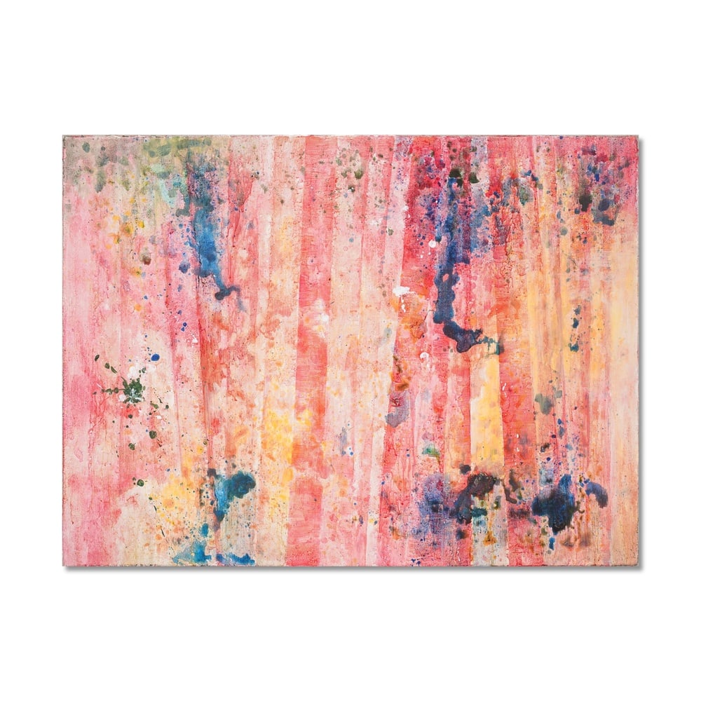 SAM GILLIAM (1933-2022), ATTRIBUTED TO, ACRYLIC ON CANVAS: Signed (verso) Image Dimensions: 23 5/8 x 31 1/2 in (60 x 80 cm) This painting comes with COA. Sam Gilliam was a pivotal figure in postwar American abstraction, whose innovations expanded the