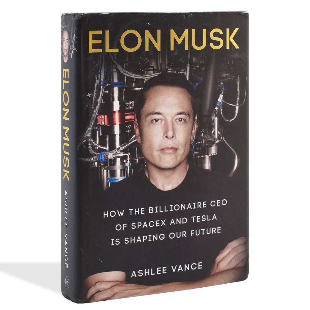 ELON MUSK SIGNED "ELON MUSK" BOOK: 9 1/2 x 6 1/4 in (24 x 16 cm) Provenance and Authentication: According to the Letter of Authenticity (LOA) and Certificate of Authenticity (COA) provided by the consignor, this collectible was subject