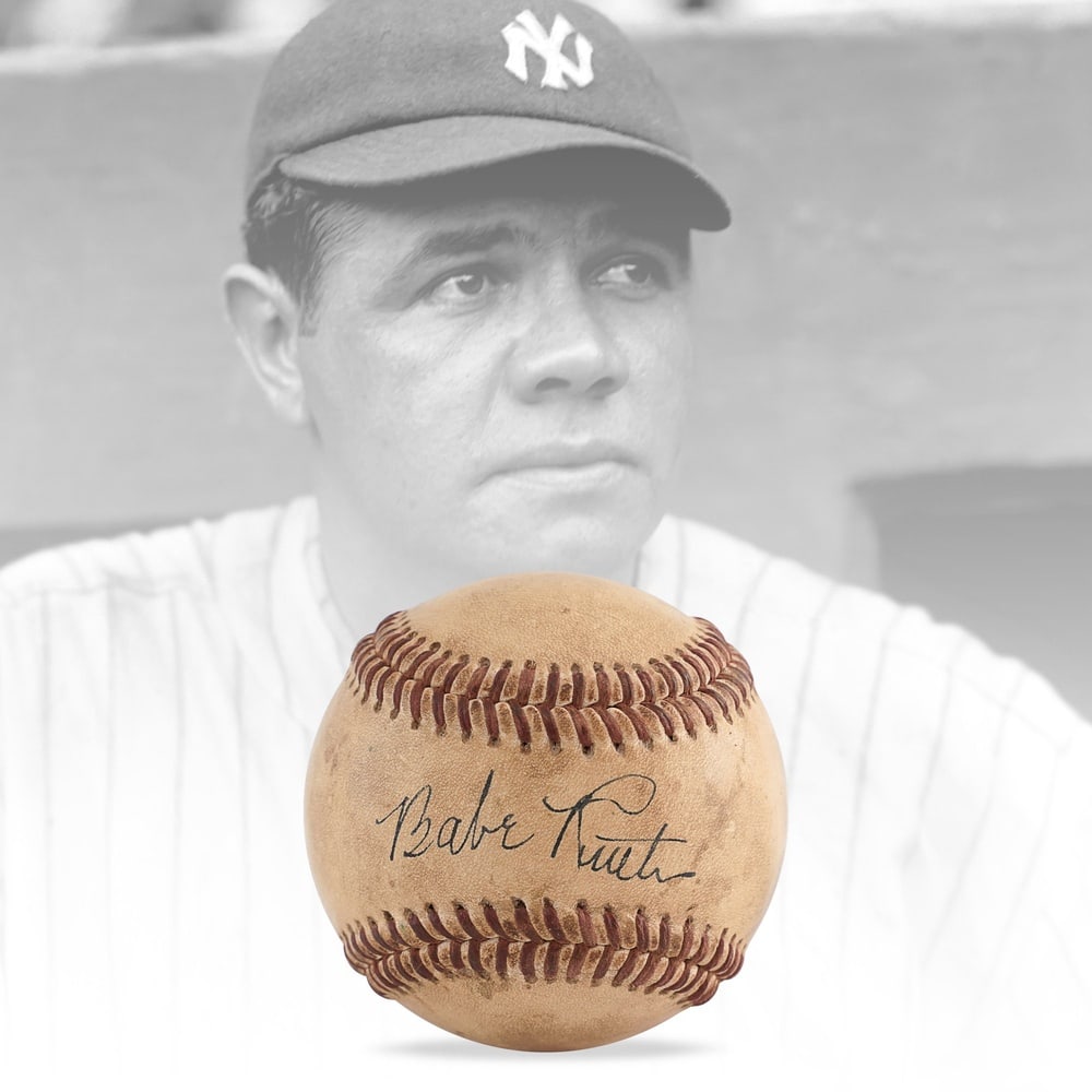 BABE RUTH SIGNED OFFICIAL AMERICAN LEAGUE BASEBALL (1 of 3)