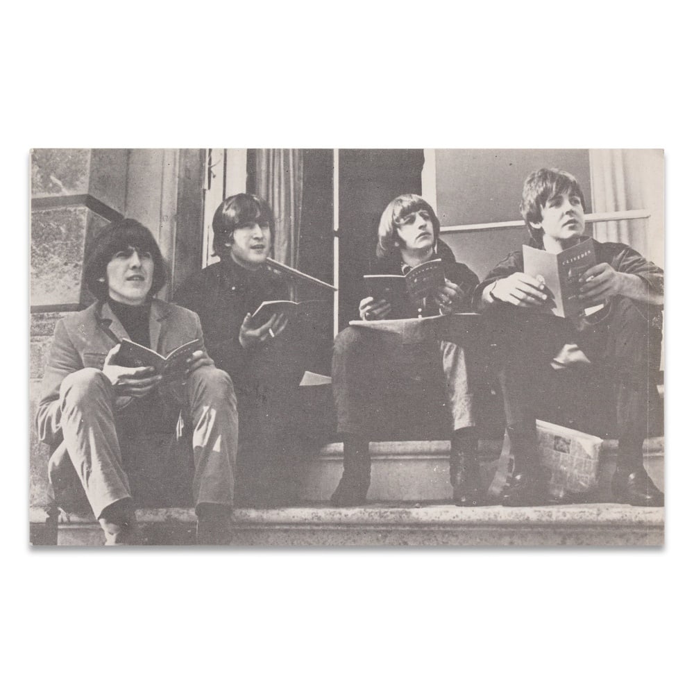 THE BEATLES SIGNED PHOTOGRAPH: 5 3/8 x 3 3/8 in (13.5 x 8.5 cm) Provenance and Authentication: According to the Letter of Authenticity (LOA) and Certificate of Authenticity (COA) provided by the consignor, this collectible was subj
