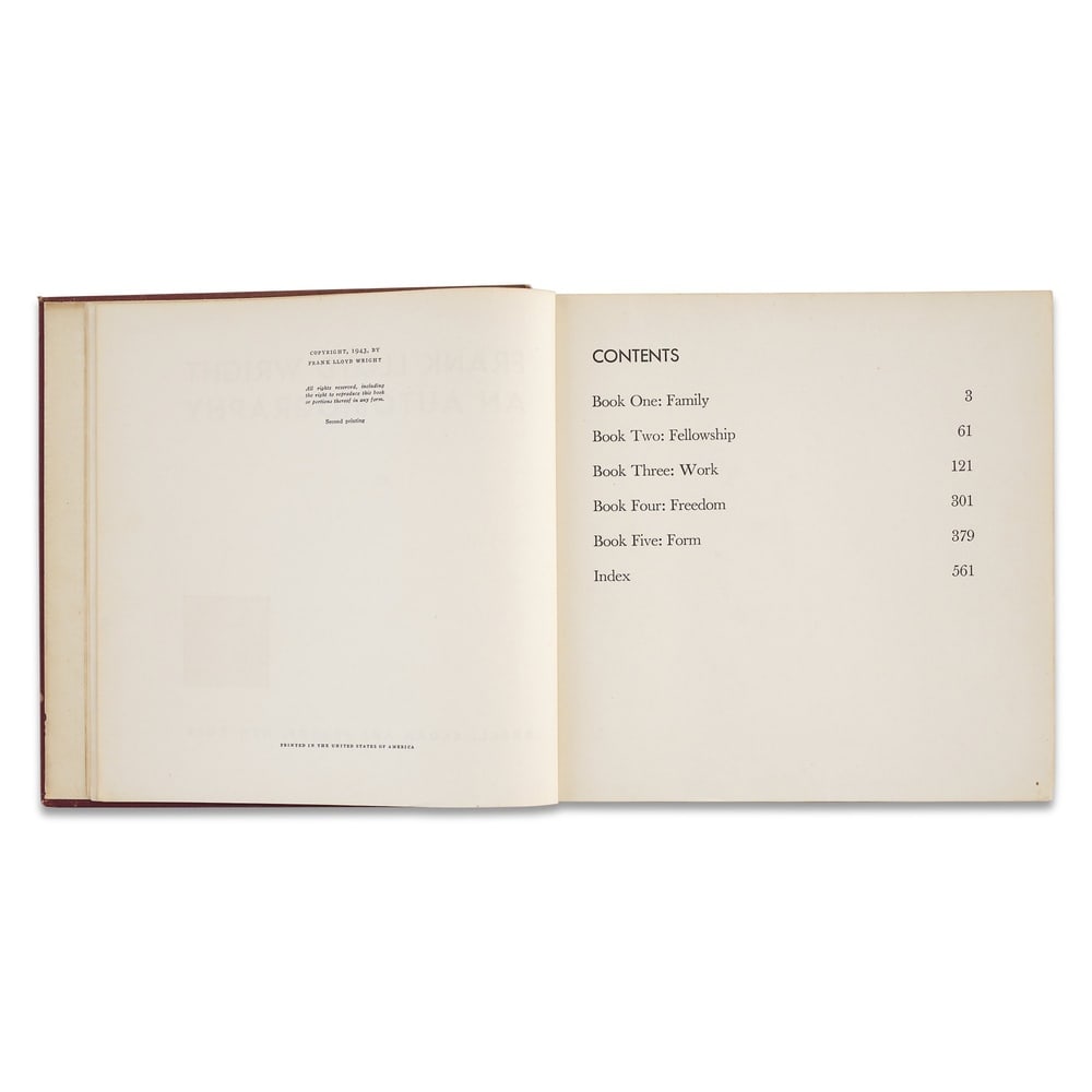 FRANK LLOYD WRIGHT SIGNED "AN AUTOBIOGRAPHY" BOOK - 4