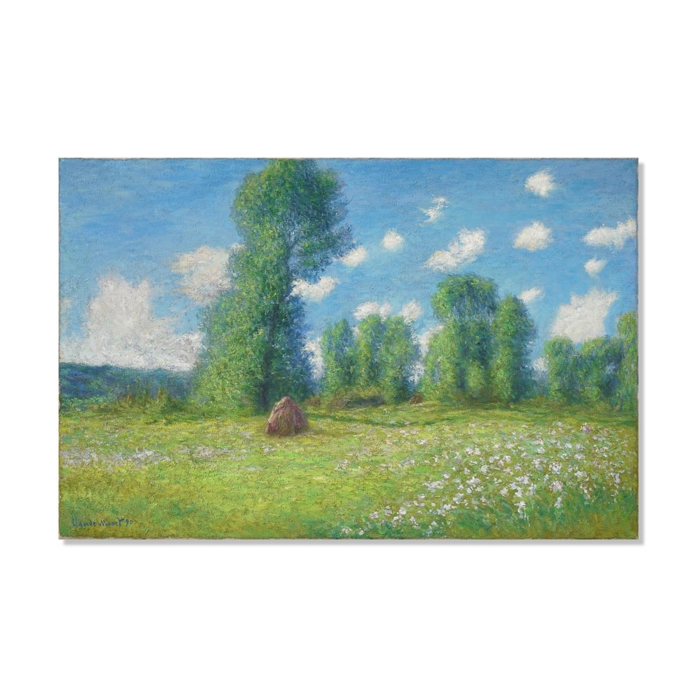 CLAUDE MONET (1840-1926), ATTRIBUTED TO, OIL ON CANVAS: Signed (lower left) Image Dimensions: 25 7/8 x 39 3/8 in (65.7 x 100.2 cm) This painting comes with COA. Claude Monet remains one of the defining figures of Impressionism and one of the most