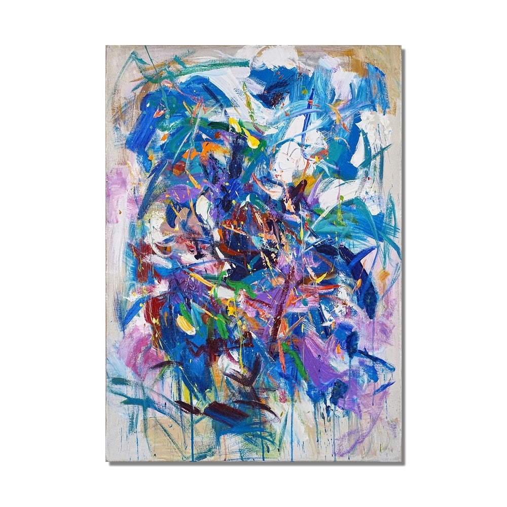 JOAN MITCHELL (1925-1992), ATTRIBUTED TO, OIL ON CANVAS: Signed (verso) Image Dimensions: 36 1/4 x 25 3/4 in (92 x 65.5 cm) This painting comes with COA. Joan Mitchell stands as one of the most powerful and independent voices within postwar Abstract