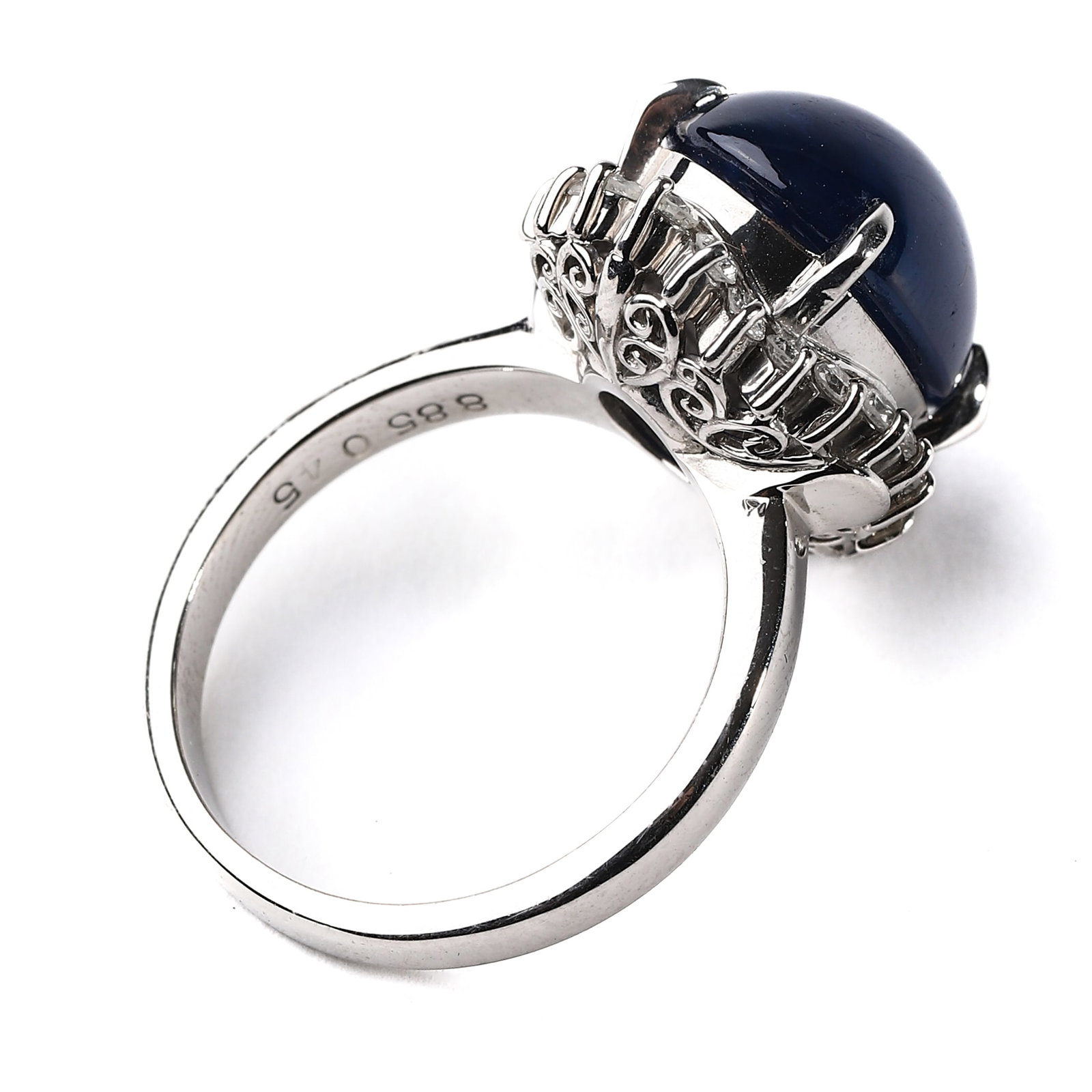 Natural sapphire ring. - 3