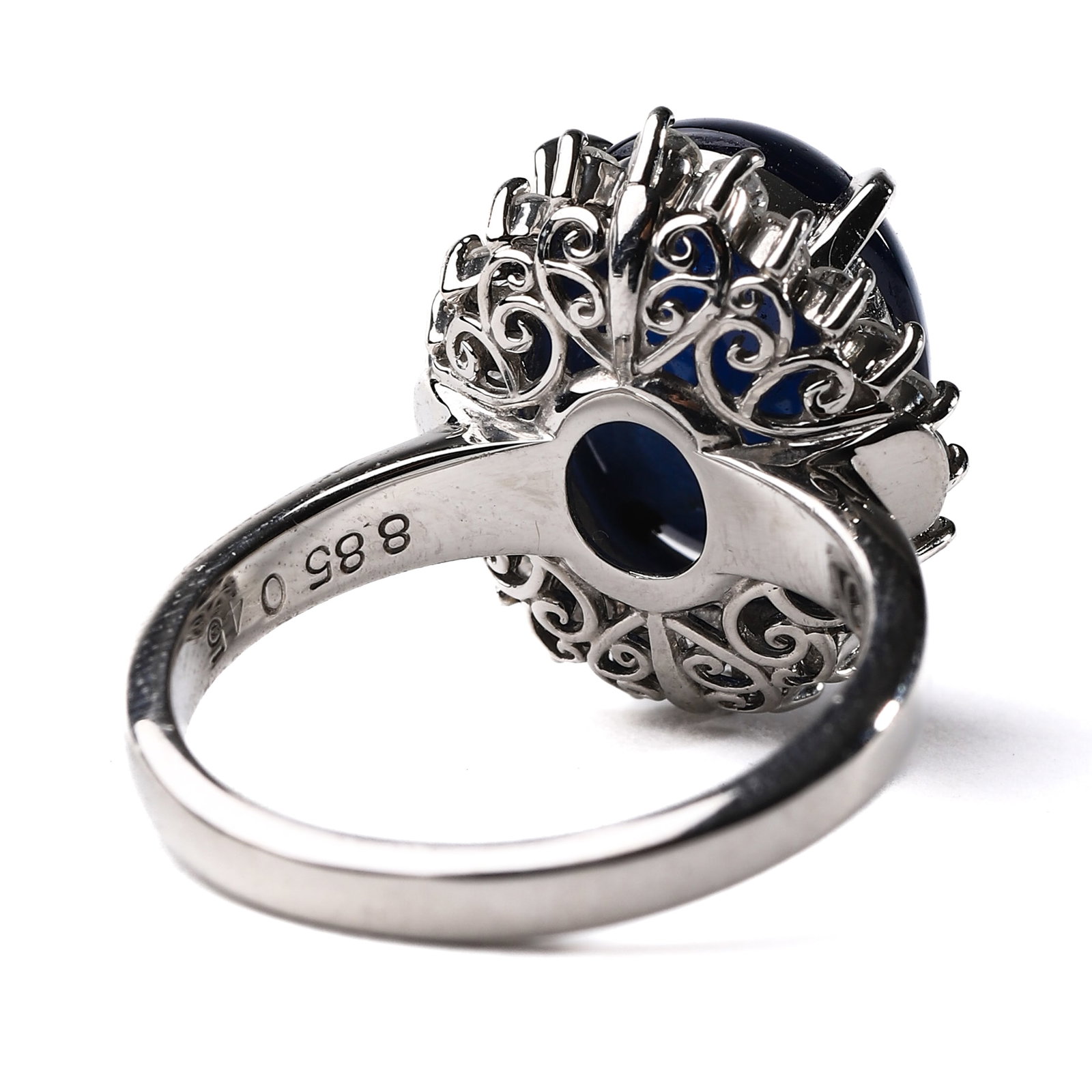 Natural sapphire ring. - 4
