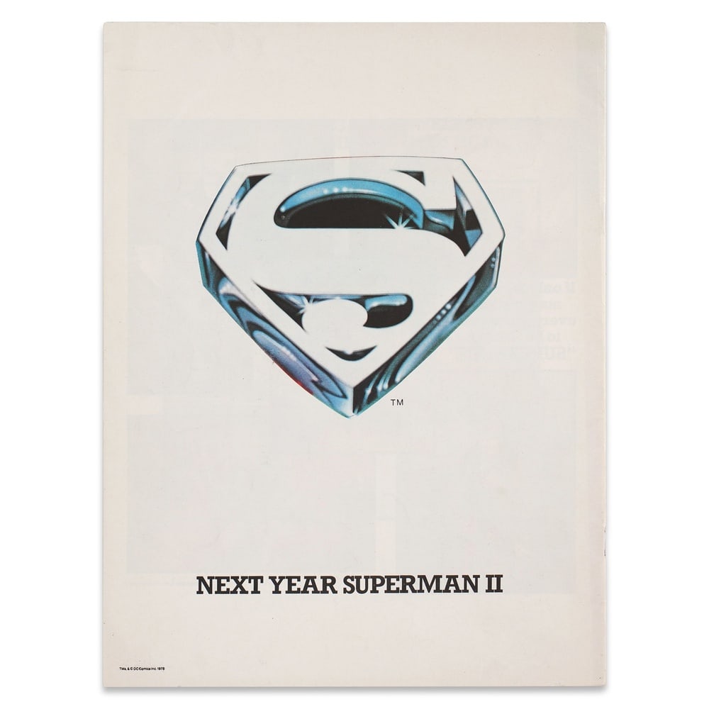 CHRISTOPHER REEVE SIGNED "SUPERMAN: THE MOVIE" PROGRAM - 2