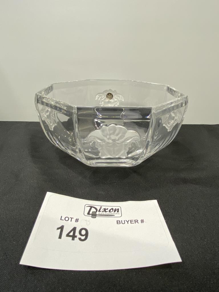 VERSACE ROSENTHAL MEDUSA GORGONA CRYSTAL BOWL HAS WATER (1 of 4)