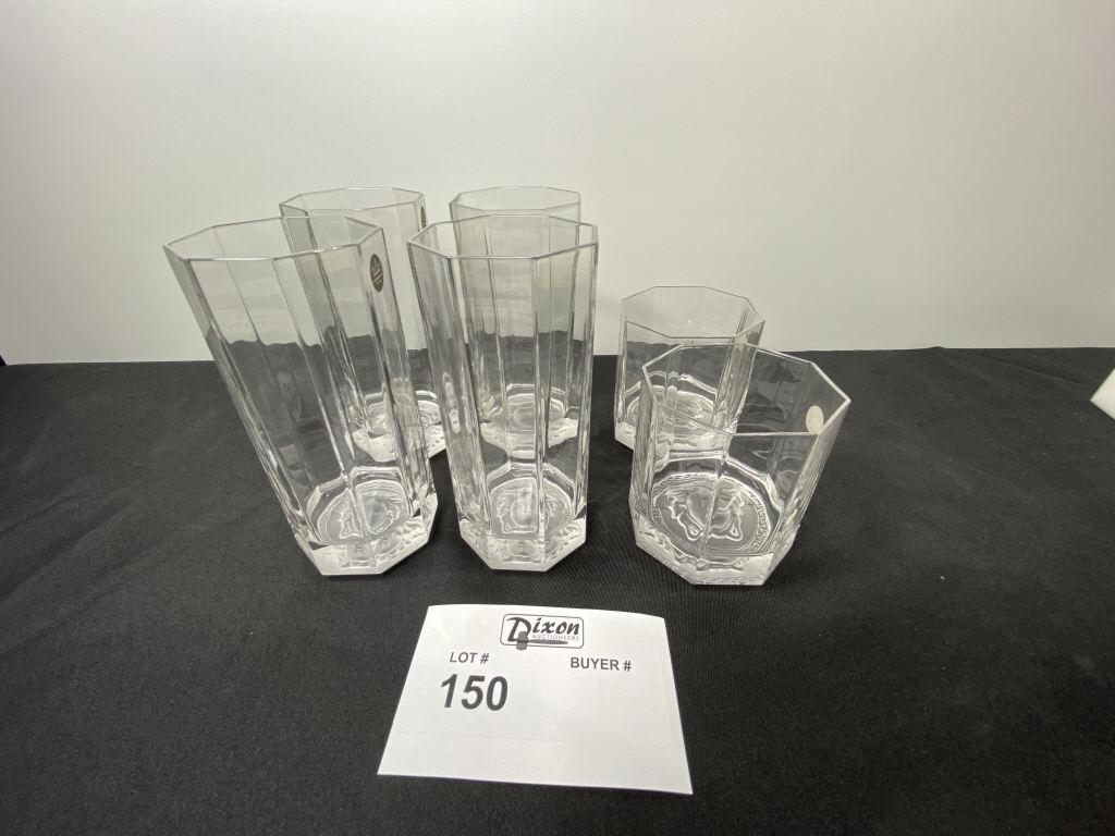 VERSACE ROSENTHAL MEDUSA GORGONA GLASSWARE 6 HI BALL (1 of 7)