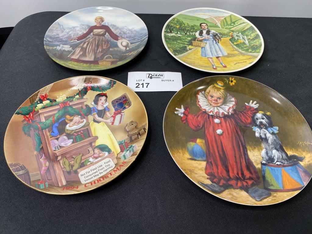 (4) ASST PLATES WIZARD OF OZ TOMMY SOUND OF MUSIC SNOW: WIZARD OF OZ TOMMY SOUND OF MUSIC SNOW WHITE