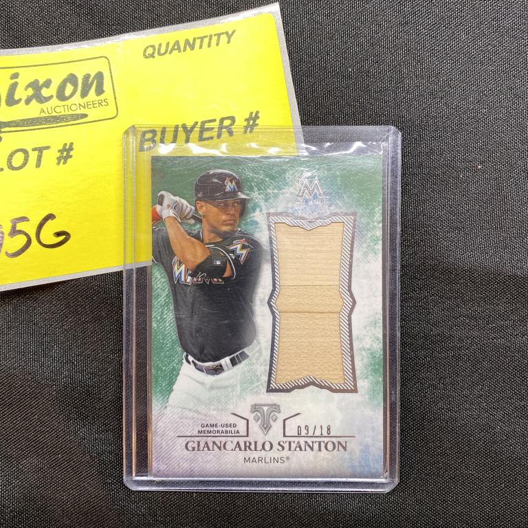 GIANCARLO STANTON 9/18 JERSEY CARD: TOPPS UJR-GST JERSEY CARD # 9/18 SEE PHOTOS