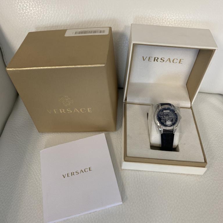 VERSACE MENS WATCH COMPLETE WITH BOX WORKING PERFECT: COMPLETE WITH BOX WORKING PERFECT