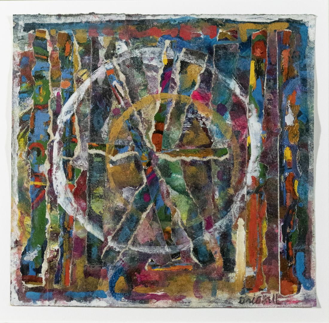 David Driskell - Wheel in a Wheel: David Driskell Wheel in a Wheel, 1993 collage and mixed media on paper 6-1/2 x 6-3/4 inches signed, titled, and dated label verso Midtown Payson Galleries, NY, exhibited Jun 9 - July 23,1993 Provenanc