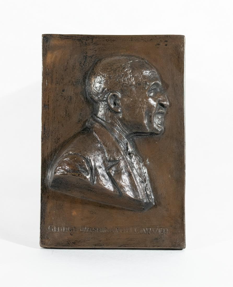Isaac Scott Hathaway - George Washington Carver: Isaac Scott Hathaway George Washington Carver 1945 Painted plaster 9-1/4 x 6-1/4 x 2 inches Inscribed, George Washington Carver Signed Inscribed Tuskegee Institute, Ala Â©1945 Exhibited and illustra