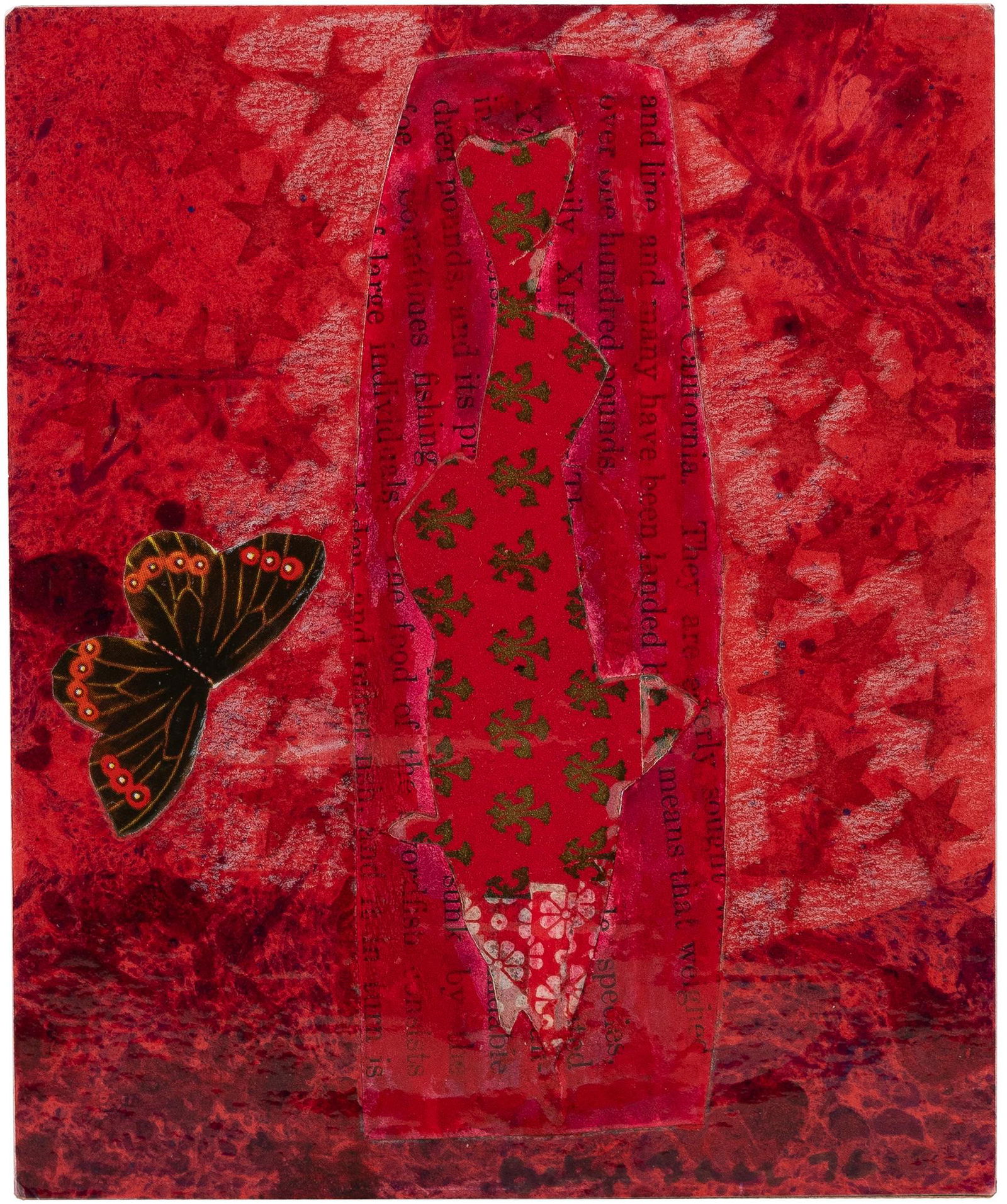 Betye Saar, b. 1926, untitled: Betye Saarb. 1926untitledc. 1976double-sided multi-media collage on card stock5 x 4 inchessigned and datedProvenance: private collection, Detroit, MI