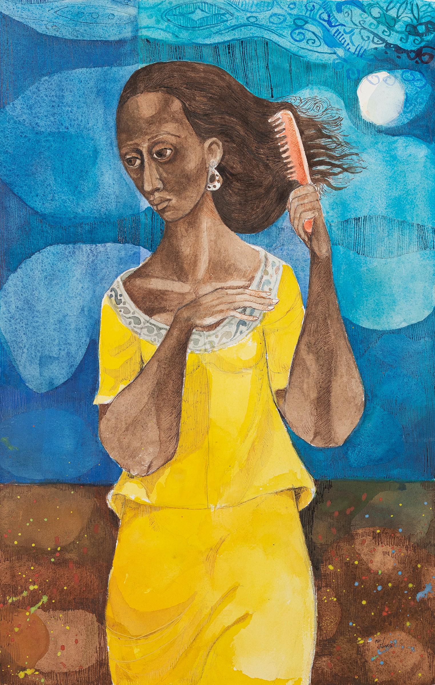 Frederick D. Jones, Jr., 1913-1996, Woman Combing Hair (1 of 1)