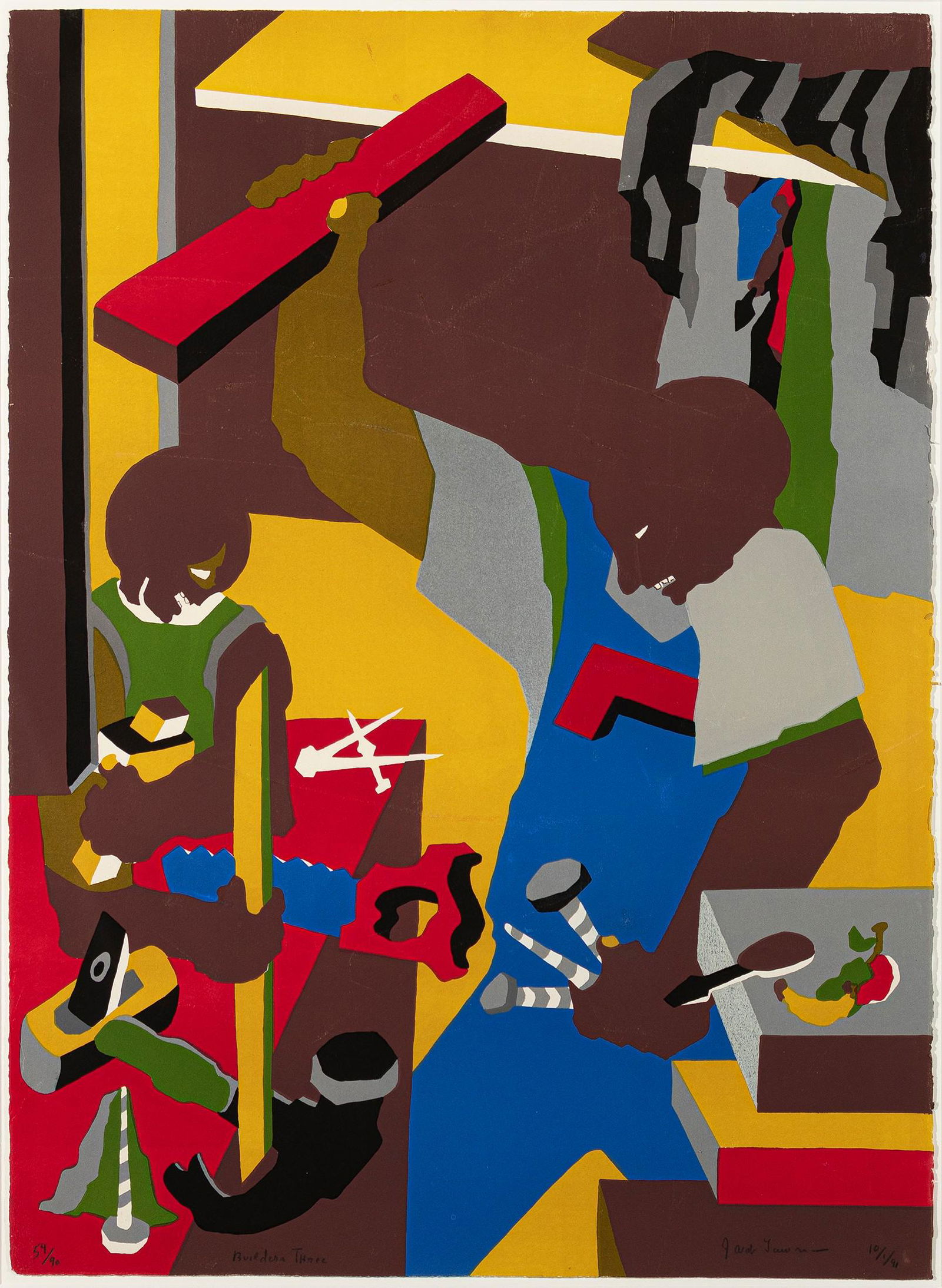 Jacob Lawrence, 1917-2000, Builders III (1 of 1)
