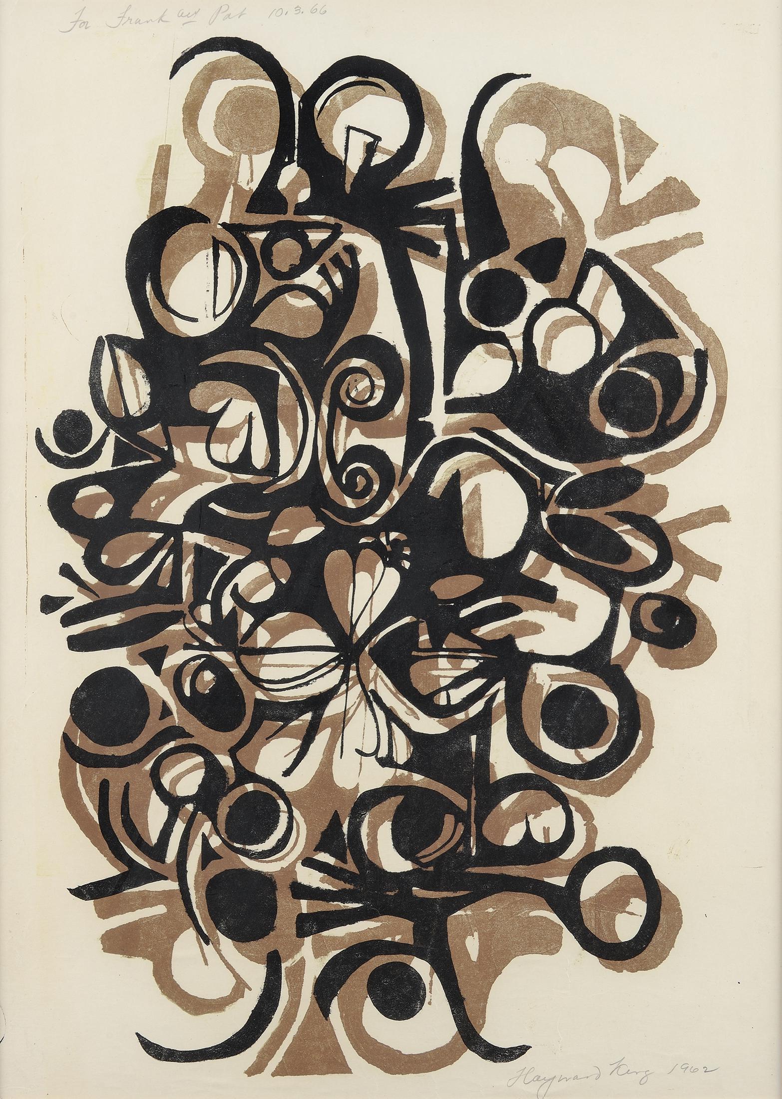 Hayward Ellis King, 1928-1990, Untitled (Abstract) (1 of 3)