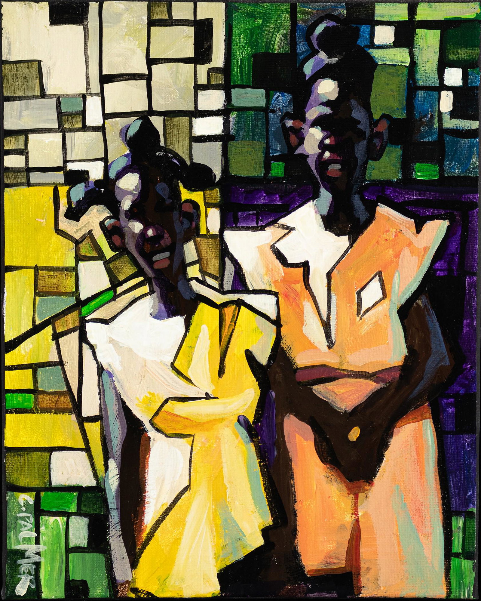 Charly (Carlos) Palmer, b. 1960, Two Sisters (1 of 2)