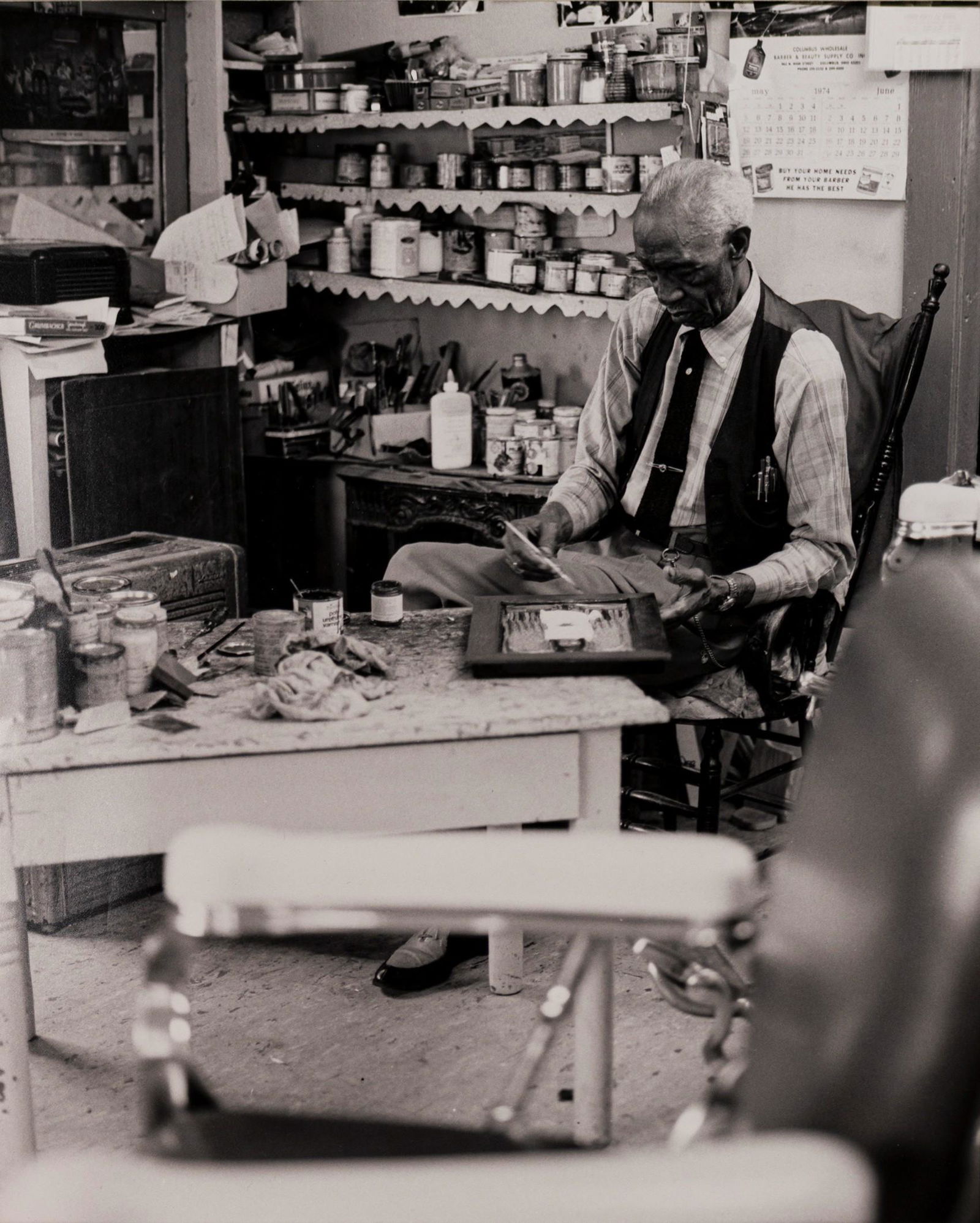 Kojo Kamau, 1939-2016, Elijah Pierce, The Artist #1 (1 of 1)