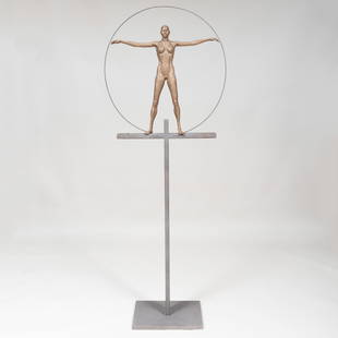 Artis Lane, b. 1927, New Woman: Artis Laneb. 1927New Womanc. 1989bronze and steel sculpture73 x 28 x 12 inches (including base)from an edition of 7This is the first time ever this highly important image by Lane has appea