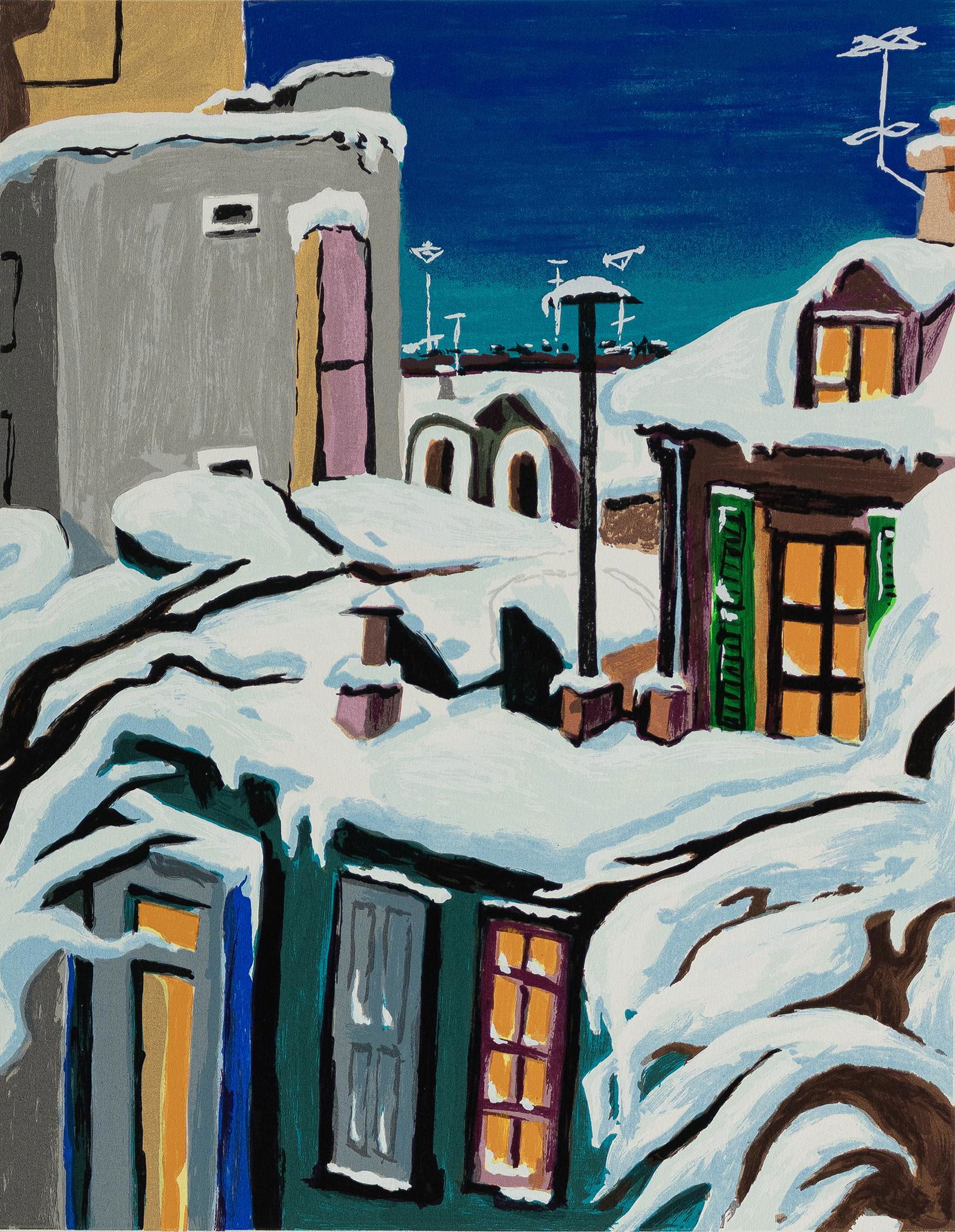 Lois Mailou Jones, 1905-1998, Winter Night (1 of 2)