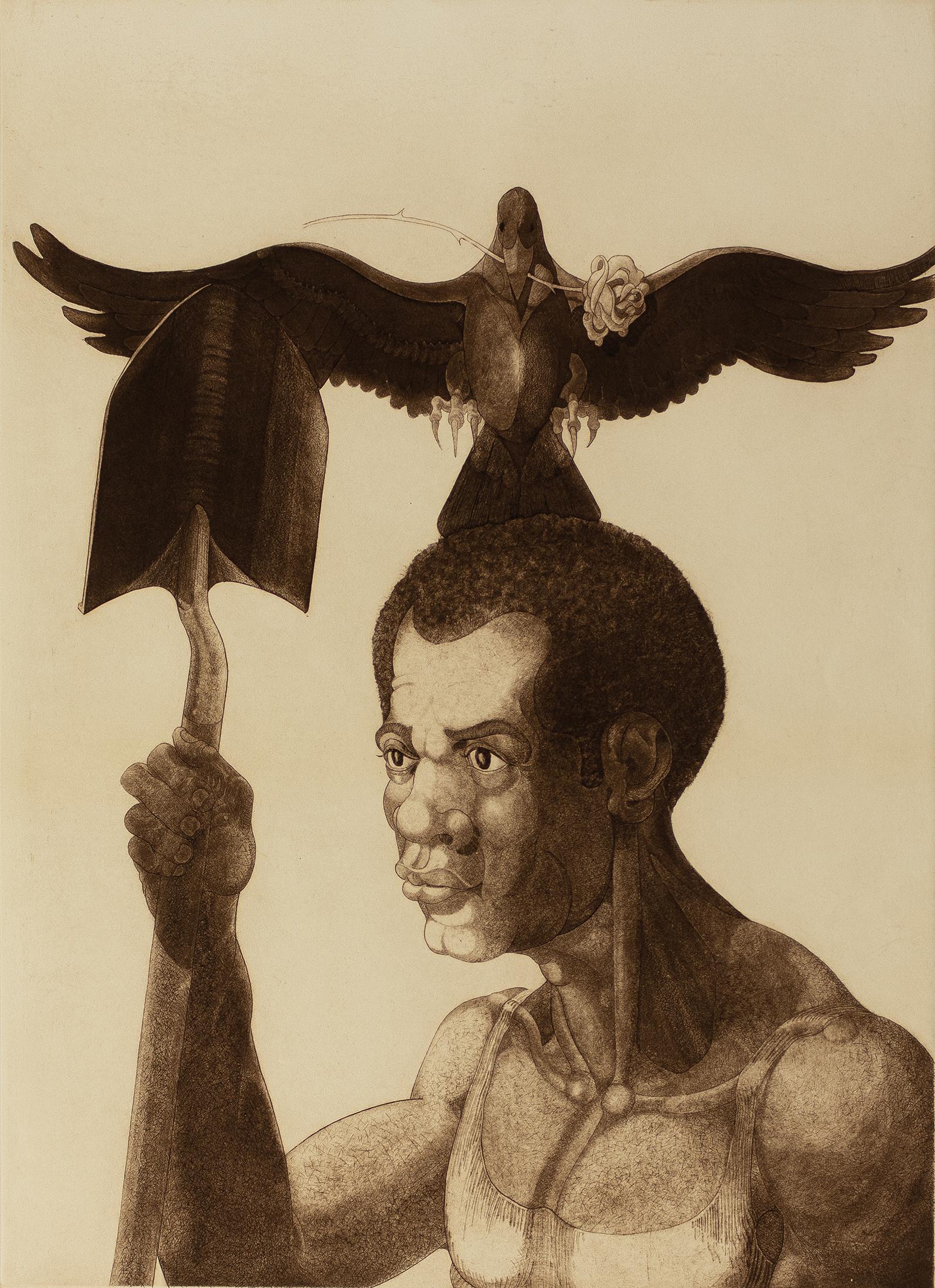 Ron Adams, b. 1934, Endangered Species: Ron Adamsb. 1934Endangered Species1991etching on BFK Rives paper24 x 17-1/2 inches (image)30 x 22 inches (sheet)Signed, titled, dated, and numbered 2/60Printed and published by Hand Graphi