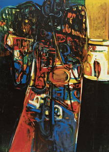 David Driskell, 1931-2020, Gabriel: David Driskell1931-2020Gabriel2018color serigraph31-1/2 x 23-1/2 inchessigned, titled, dated, and numbered 44/60Gabriel is taken from the painting by Driskell of the same title, done in 19