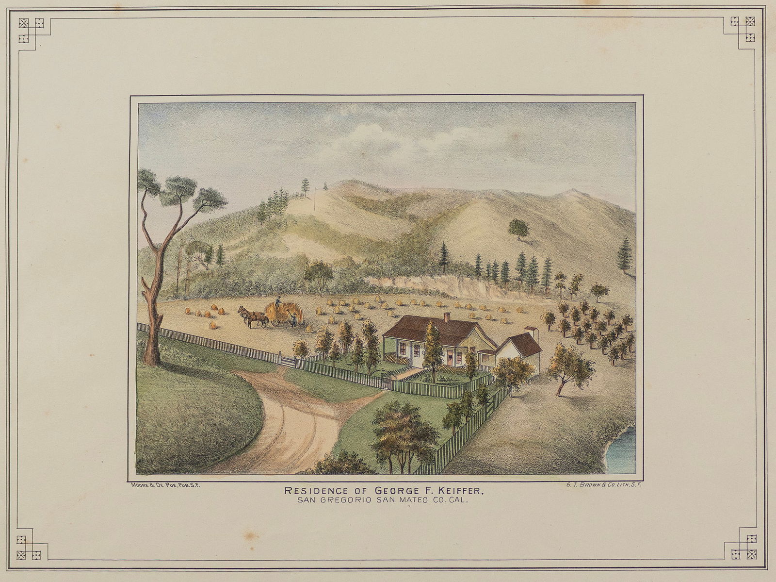 Grafton Tyler Brown, 1841-1918, San Mateo County, California; lot of two works (1 of 2)