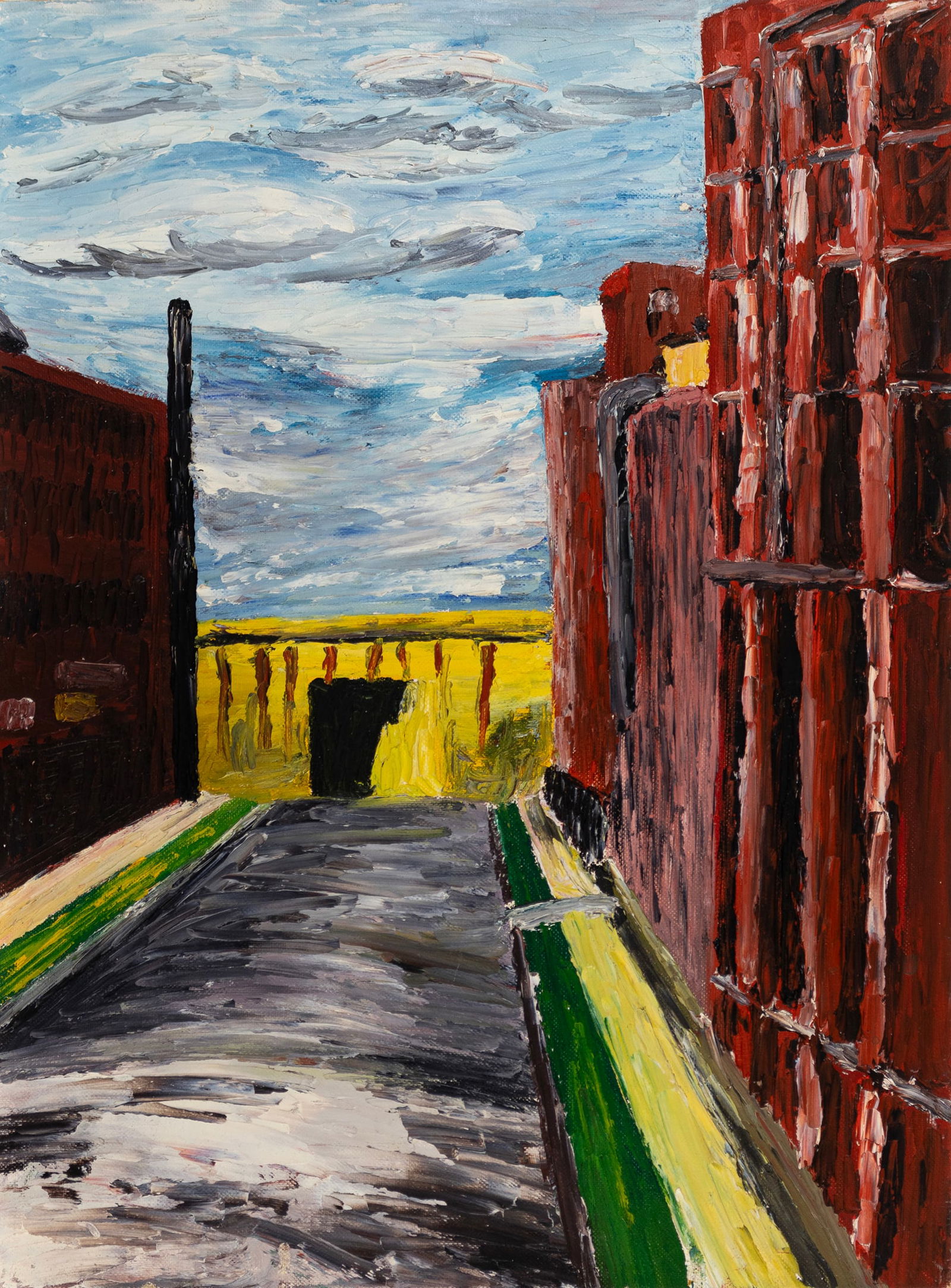 Beni E. Kosh, 1917-1993, untitled, Industrial Scene (1 of 1)