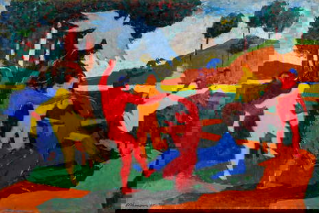 Bob (Robert Louis) Thompson, 1937-1966, untitled: Bob (Robert Louis) Thompson1937-1966untitled1965oil on canvas24 x 35-7/8 inchessigned and dated; also signed, dated and inscribed NY versoProvenance: private collection, Paris FR