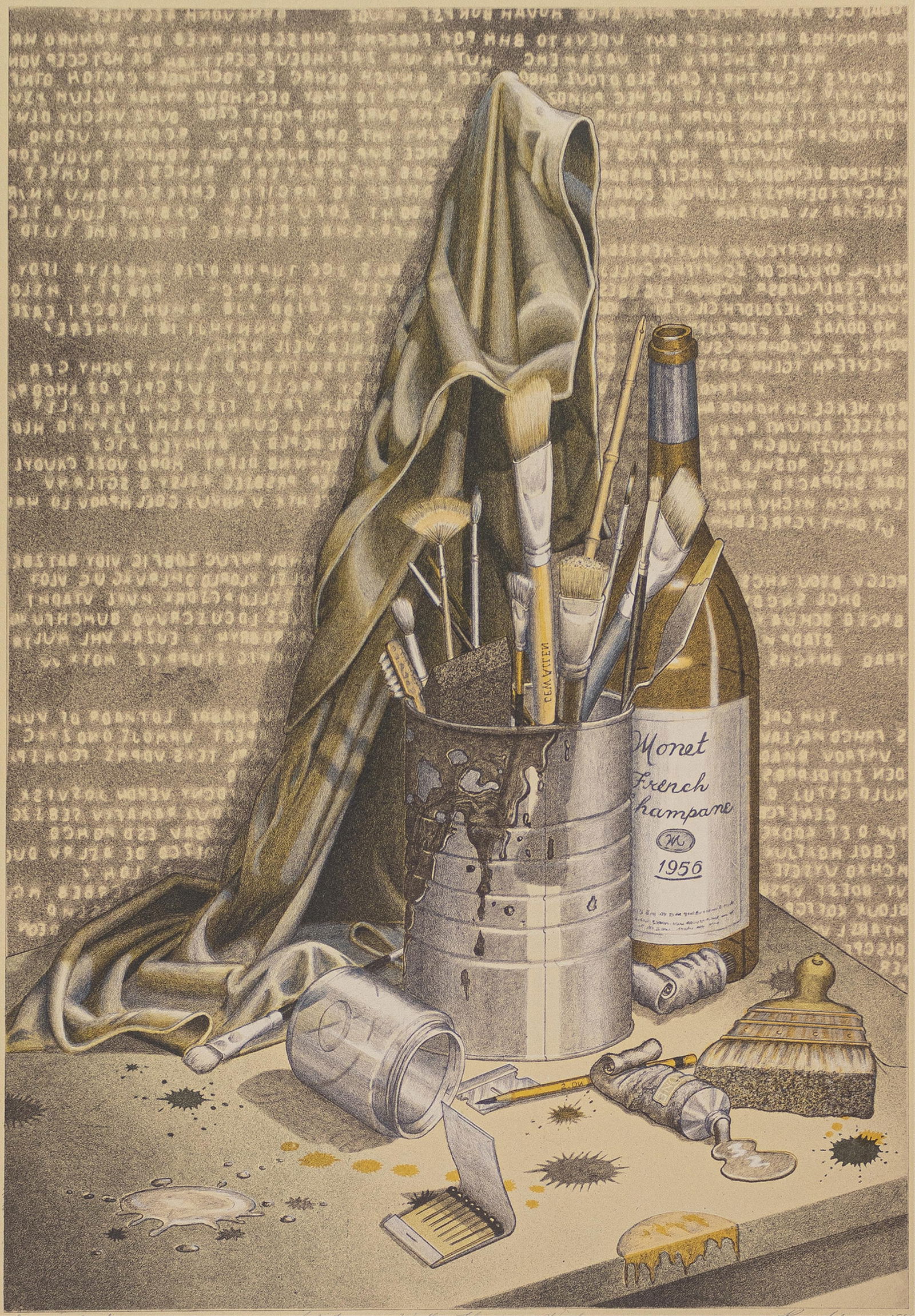 Ron Adams, 1934-2020, A Picture is Worth a Thousand Words: Ron Adams1934-2020A Picture is Worth a Thousand Words1998lithograph29 x 22 inches (sheet)23 x 16 inches (image)signed, dated, with printer's proof