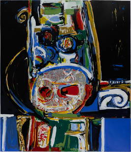 David Driskell, 1933-2020, Chieftain's Chair: David Driskell1933-2020Chieftain's Chair2011color screenprint24 x 18 inches (image), full marginssigned, titled, dated and numbered 16/90Printed and published by Raven Fine Art Editions, E