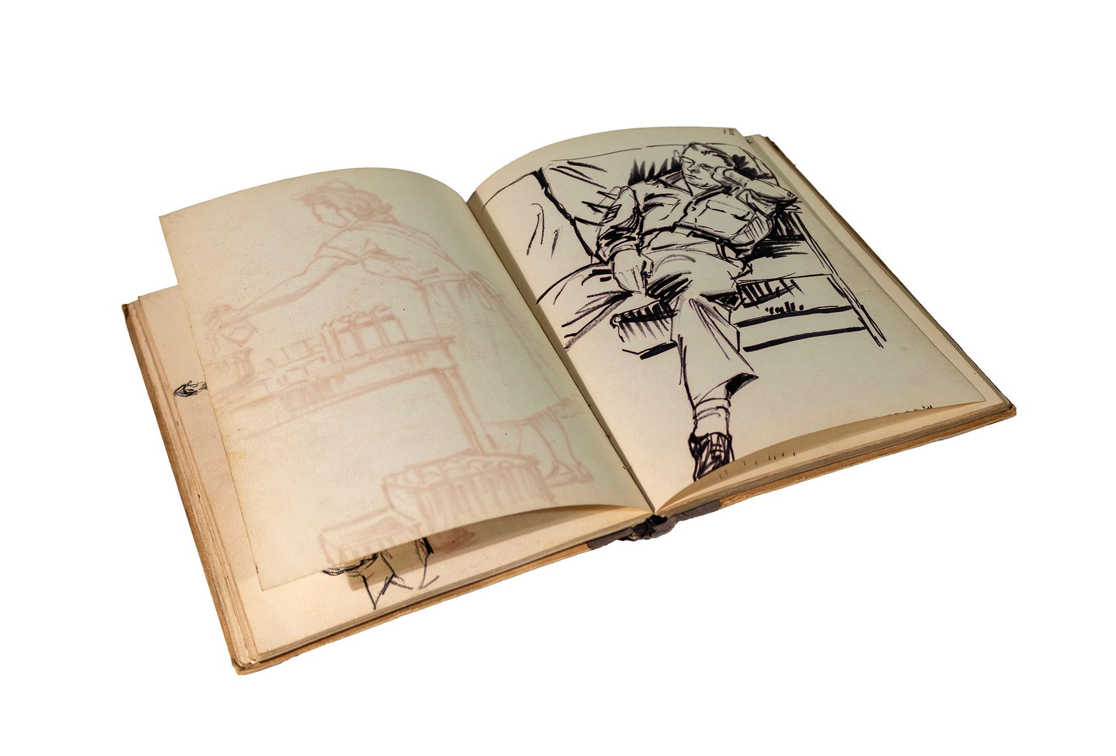 Masood Ali Wilbert Warren, 1907-1995, sketch book (1 of 5)