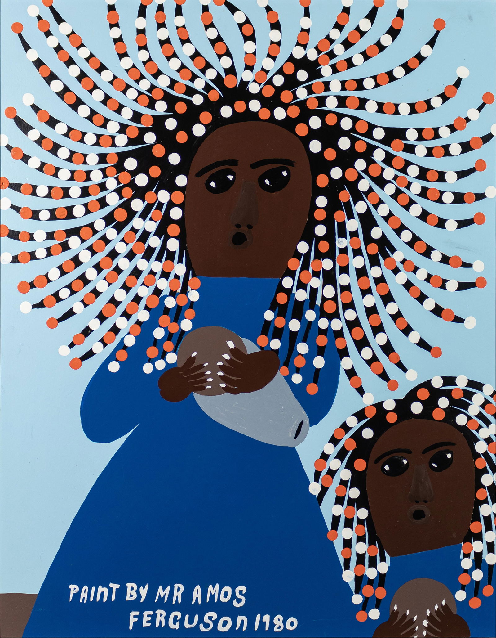 Amos Ferguson, 1920-2009, Mother and Daughter (1 of 2)