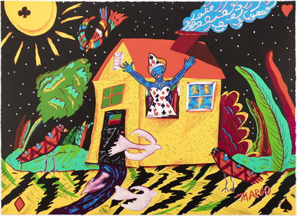 Margo Humphrey, b. 1942, Lady Luck Says Come Take a Chance: Margo Humphreyb. 1942Lady Luck Says Come Take a Chance1985color lithograph on German etching paper22 x 30 inchessigned, dated and numbered 20/30 in pencil verso