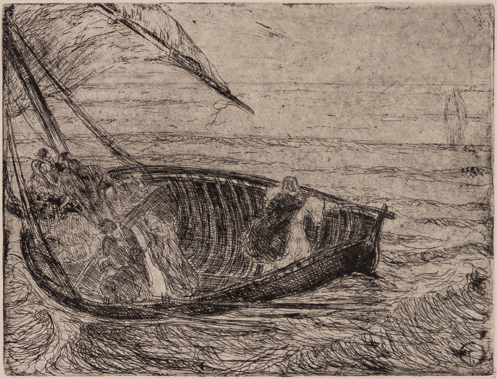 Henry Ossawa Tanner, 1859-1937, The Disciples See Christ Walking on the Water (1 of 2)