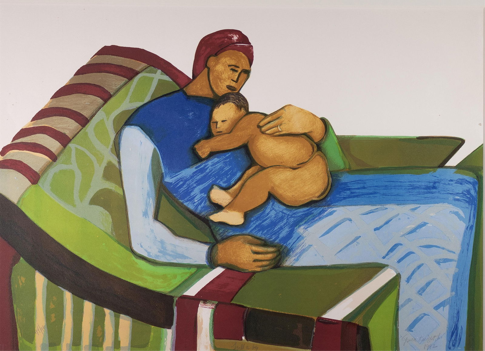 Gwendolyn Knight, 1913-2005, Lullaby: Gwendolyn Knight1913-2005Lullaby1992color litho21 x 29 inches image full marginssigned, dated, titled and numbered 74/96Illustrated: The Art of Gwen Knight, Never Late for HeavenUniv