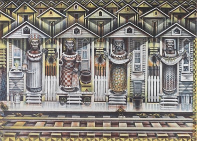 John Biggers, 1924-2001, Four Seasons
