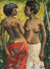 Lester Gunter, b. 1936, untitled, Figures