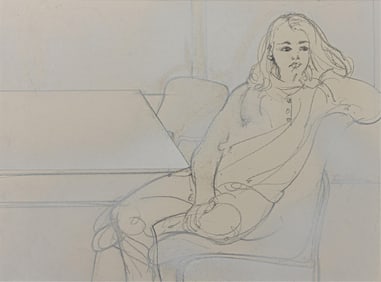 Tom Feelings, 1933-2003, untitled, seated woman