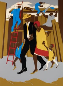 Jacob Lawrence, 1917-2000, The Builders (The Family)